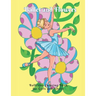 Ballet and Flowers: Ballerina Coloring Book for Girls and Adults
