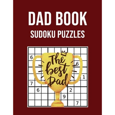 Dad Book Sudoku Puzzles: Large Print Activity book - Perfect Gift for Fathers Day