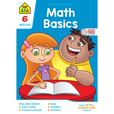 School Zone Math Basics Grade 6 Workbook