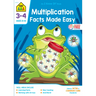 School Zone Multiplication Facts Made Easy Grades 3-4 Workbook