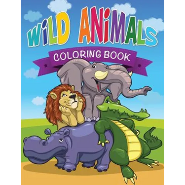 Wild Animals Coloring Book