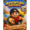 Adventure Groms: 18 Action Sports Coloring Book for Kids and Adults Mountain Biking, Surfing, Skateboarding, BMX, Motocross, Snowboarding, Rock Climbi