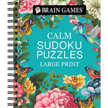 Brain Games - Calm: Sudoku Puzzles - Large Print