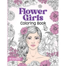 Flower Girls: Coloring Book with Floral Patterns for Stress Relief and Relaxation.