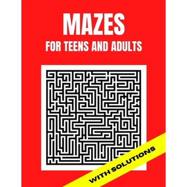 Mazes For Teens and Adults: 50 Easy Large print Mazes