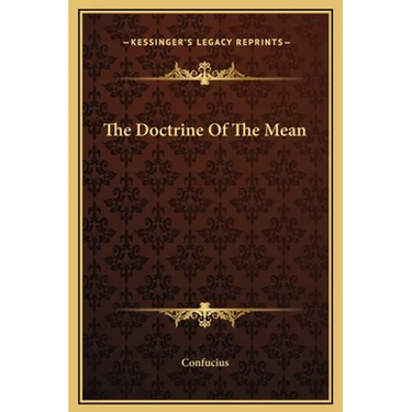 The Doctrine Of The Mean