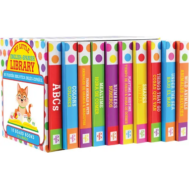 My Little Library of Bilingual Board Books - (Set of 10 English-Spanish Board Books)