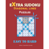 Extra SUDOKU - LARGE PRINT - Diagonal lines: 2 Puzzles Per Page