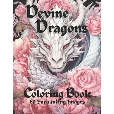 Devine Dragons: 60 Enchanted Illustrations to Color for Adults, Teens, and Tweens