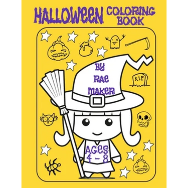 Halloween Coloring Book Ages 4 - 8