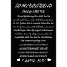 To My Boyfriend The Day I Met You I Found My Missing Piece: The Best Cute Valentines Day Gifts for Boyfriend, Couples Gifts for Boyfriend From Girlfri