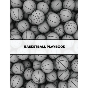 Basketball Playbook: Coach Gift, Blank Basketball Court Templates, Plays Book, Player Roster, Record Statistics, Game Schedule, Coaches Notes Notebook