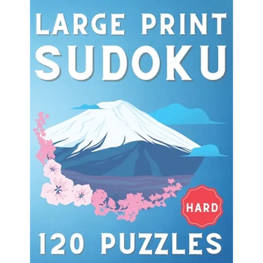 Large Print Sudoku: 120 Hard Sudoku Puzzles, One Sudoku Per Page, Hard Sudoku Book ( Sudoku Puzzle Book for Everyone )