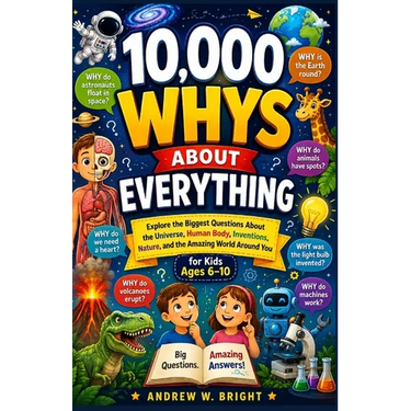 10,000 Whys About Everything for Kids Ages 6-10: Explore the Biggest Questions About the Universe, Human Body, Inventions, Nature, and the Amazing Wor