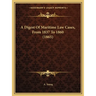 A Digest Of Maritime Law Cases, From 1837 To 1860 (1865)