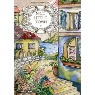 Adult Coloring Book: Nice Little Town