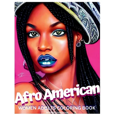 Afro American Women Adults Coloring Book