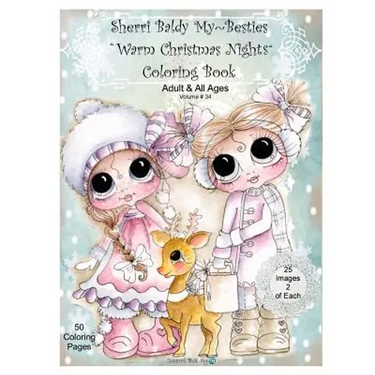 Sherri Baldy My Besties Warm Christmas Nights Coloring Book
