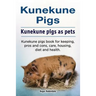Kunekune pigs. Kunekune pigs as pets. Kunekune pigs book for keeping, pros and cons, care, housing, diet and health.