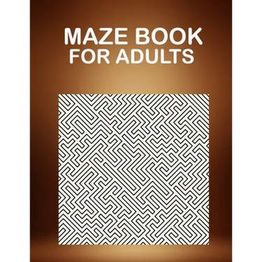 Maze Book For Adults: 50 hard maze puzzles for adults.