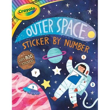Crayola: Outer Space Sticker by Number (a Crayola Sticker Activity Book for Kids)