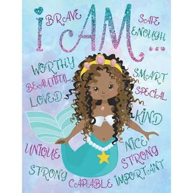 I Am: African American Coloring Book For Girls: With Positive Affirmations Self-Esteem Coloring Book For Little Black and Br