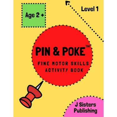 Pin & Poke Fine Motor Skills Activity Book Level 1: For Toddlers and Kids Ages 2+ with Line and Shapes, Popular Activity in Montessori Classroom, Todd