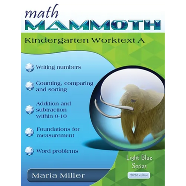 Math Mammoth Kindergarten Worktext A