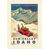 Vintage Lined Notebook Season's Greetings from Sun Valley