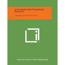 A Glossary for Numerical Analysis: Contract No. W-7405-Eng-26