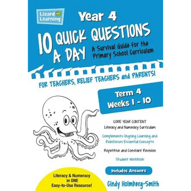 Lizard Learning 10 Quick Questions A Day Year 4 Term 4
