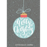Merry Christmas Dotted Bullet Journal: Cheaper and More Useful than a Card! (Blue Ornament) Medium A5 - 5.83X8.27