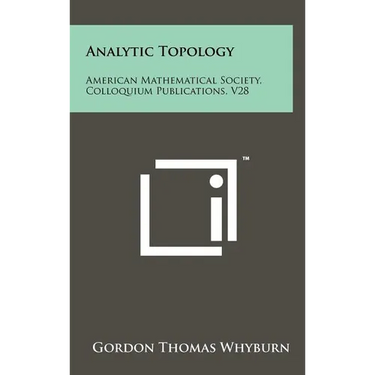 Analytic Topology: American Mathematical Society, Colloquium Publications, V28