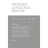Modern Language Review (112: 2) April 2017