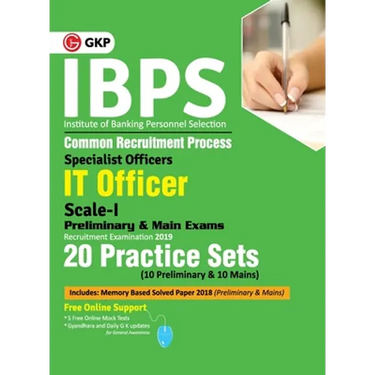 Ibps 2019: Specialist Officers IT Officer Scale I (Preliminary & Main) - 20 Practice Sets