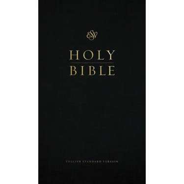 ESV Church Bible, Large Print, Red Letter (Hardcover, Black)