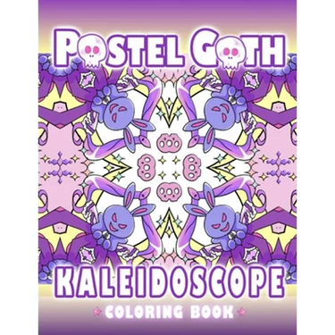 Pastel Goth Kaleidoscope Coloring Book: Cute And Creepy Mandala Geometric Patterns with Cute Dark Gothic Coloring Pages