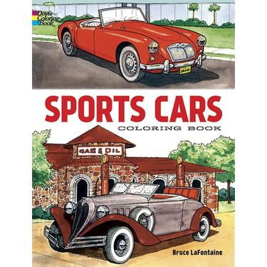 Sports Cars Coloring Book