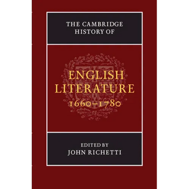 The Cambridge History of English Literature, 1660-1780