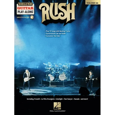 Rush - Deluxe Guitar Play-Along Volume 26: Play 15 Songs with Backing Tracks
