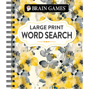 Brain Games - Large Print Word Search (Floral)
