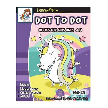 Dot to Dot Books for Kids Ages 4-8: Dot to Dot Books for Kids Ages 3-5, 1-25 Dot to Dots, Dot to Dots Numbers, Activity Book for Children, Fun Dot to