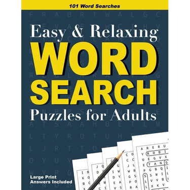 Easy and Relaxing Word Search Puzzles for Adults