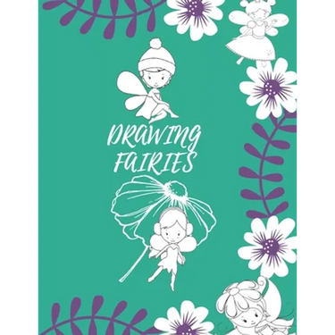 Drawing Fairies: 20 Cute Fairies Illustrations. How to Draw for Kids Step by Step.