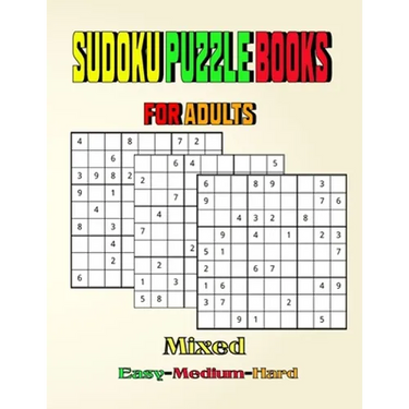 Sudoku Puzzle Books for Adults Mixed Easy Medium Hard: 200 Sudoku puzzle book for adults
