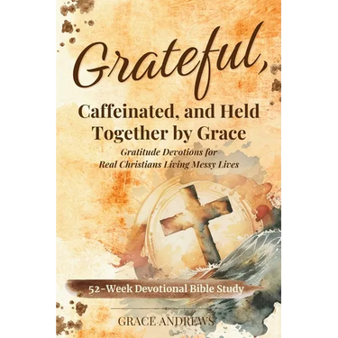 Grateful, Caffeinated, and Held Together by Grace 52-Week Devotional Bible Study: Gratitude Devotions for Real Christians Living Messy Lives