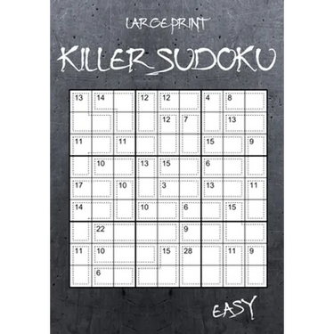Large Print Easy Killer Sudoku: 100 Sumdoku Puzzles - Sudoku Variant Paperback Game