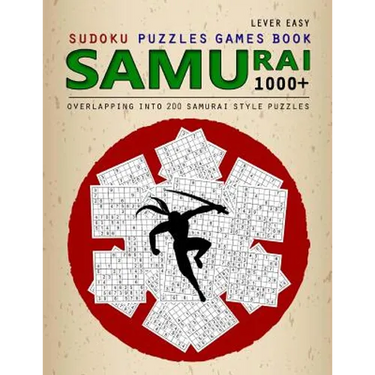 Samurai Sudoku: 1000 Puzzle Book, Overlapping into 200 Samurai Style Puzzles, Travel Game, Lever Easy Sudoku, Volume 14