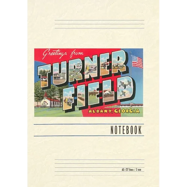 Vintage Lined Notebook Greetings from Turner Field