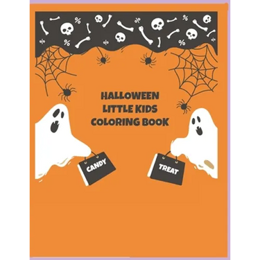 Halloween Little Kids Coloring Book: Coloring Book For Kids, Halloween Book Contains 45 Different Coloring Pages 8.5x11 inches, Children will have Fun